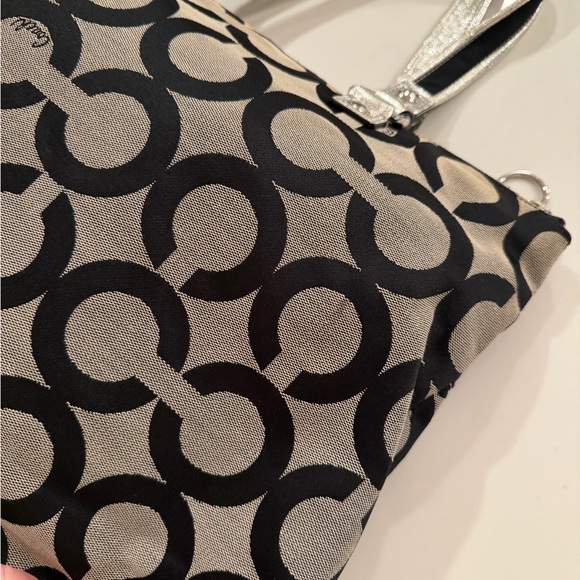 COACH•vintage #15331 poppy art glam Y2K jacquard tote bag EUC - Picture 7 of 12